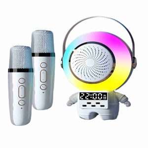 Altavoz Karaoke Klack con forma de Astronauta y doble micrófono - Klack Europe