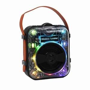 Altavoz Bluetooth Portátil Transparente Klack Mecha RGB - Klack Europe