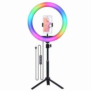 Aro Led Luz 12 Pulgadas 9 Modos De Color Y Tripode 166cm - Klack Europe
