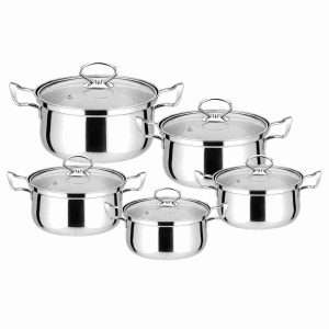 Batería de cocina Klack de 10 piezas en Acero Inoxidable para todo tipo de cocinas - Klack Europe
