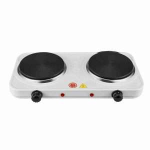 Cocina Eléctrica Portátil Placa Doble 1000W x 2 con Regulador de Temperatura - Klack Europe