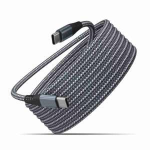 Cable trenzado de 2 metros -  Carga y Transmisión de datos -  Aleación de aluminio -  480 Mb/s -  Alta velocidad -  Irrompible - Klack Europe