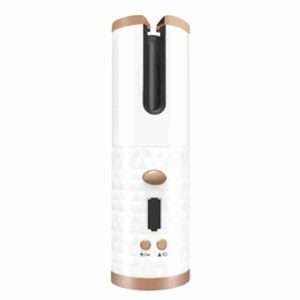 Cepillo de Pelo Rizador Automatico Recargable por USB KLACK® Blanco QM600 - Klack Europe