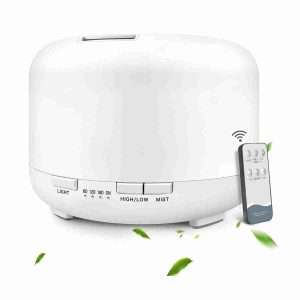 Difusor de Aceites Esenciales - Humidificador de Aire Ultrasónico FT818 con Control Remoto de 500ml - Klack Europe
