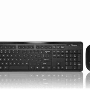 Teclado y raton inalámbrico óptico de 1200 dpi ergonómico 2 - 4G compatible con IOS y Windows Teclas silenciosas - Klack Europe
