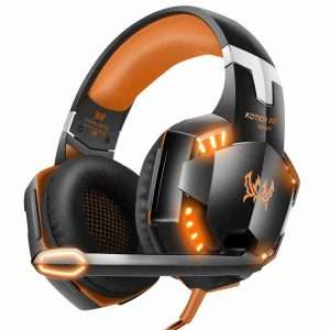 Auriculares Klack® Para Ps4 Pc Xbox Móvil Universal Gaming Con Led Y Control De Volumen Naranja - Klack Europe