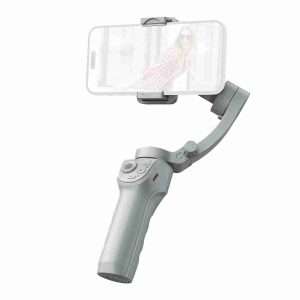 Estabilizador de Gimbal Klack M01 de 3 ejes con luz de relleno -  estabilizador de mano anti vibraciones para smartphone con trípode plegable -  toma de fotos desde el teléfono móvil - Klack Europe