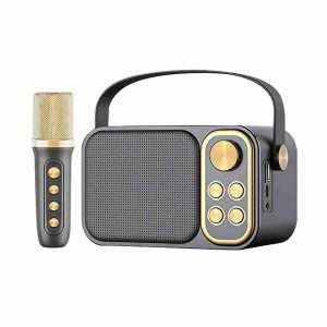 Altavoz Subwoofer Karaoke Retro Klack con micrófono - con Bluetooth - 10W - Klack Europe