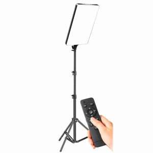 Luz de relleno Klack para fotografía y vídeo de 19"con mando y trípode de 2.1m -  mejora la calidad - Klack Europe
