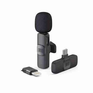 Micrófono Klack inalámbrico K8 -  Plug&Play -  Compatible iPhone y Tipo-C -  20m -  con reducción de ruido - Klack Europe