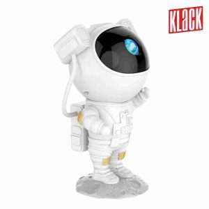 Proyector de luz Klack® de astronauta de cielo nocturno con 7 efectos de nebulosa 360° para niños y adultos - Klack Europe