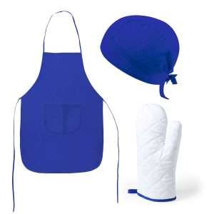 Set de Cocinero/a Klack con Delantal, Bandana y Manopla en Azul: Versátil y Elegante - Klack Europe