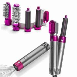 Secador de pelo Moldeador 5 en 1 KLACK® - Voluminizador Ondulacion Alisador - Klack Europe