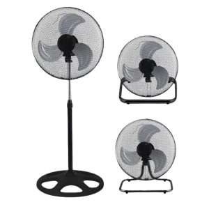 Ventilador 3 en 1 Klack – 18" | De pie, pared o suelo | Silencioso, 3 velocidades y altura ajustable - Klack Europe