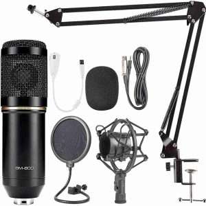 Microfono Condensador Profesional Potente Bmklack800 Negro - Klack Europe