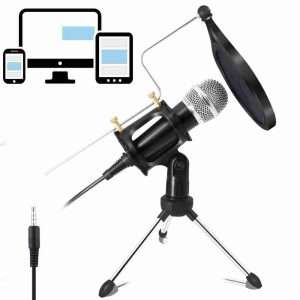 Micrófono Condensador Portátil Para Teléfono Móvil Y Ordenador - Calidad de sonido superior - Klack Europe