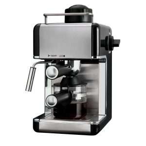 Cafetera Espresso Klack 3.5 Bares - Acero Inoxidable – Café Intenso y Cremoso en Casa - Klack Europe