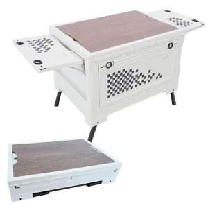 Mesa / Caja de Almacenaje Plegable Multifuncional Klack de 56L con Apertura en 4 Direcciones, para camping, hogar, coche, caravana y organización diaria - Klack Europe