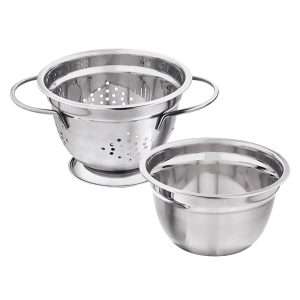 Juego de Colador y Bol Klack de Acero Inoxidable de 1.6 Litros - Klack Europe