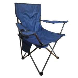 Silla Plegable Klack de 52 x 52 x 85 cm para Camping ó Playa con bolsa de transporte - Azul - Klack Europe