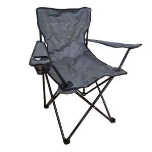 Silla Plegable Klack de 52 x 52 x 85 cm para Camping ó Playa con bolsa de transporte - Gris - Klack Europe