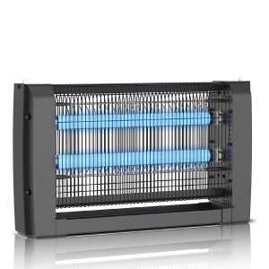 Lámpara UV Antimosquitos Klack con 2 Tubos LED, Descarga 2500V, Cadena para Colgar y Modelos de 30, 50 y 80 m² - Klack Europe