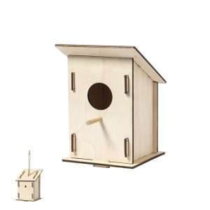 Caseta de madera para pájaros Pecker, fácil montaje y duradera - Klack Europe