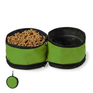 Bowl compacto y portátil con 2 compartimentos y mosquetón - Klack Europe