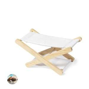 Reposacabezas Plegable Maretis de Madera y Algodón Natural - Klack Europe