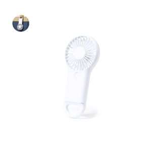 Ventilador portátil blanco con mosquetón y 2 velocidades - Klack Europe