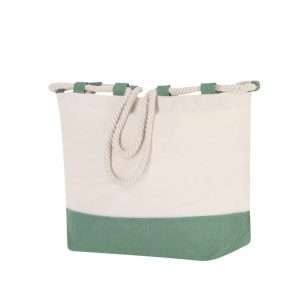 Bolsa de algodón resistente con asas largas y capacidad hasta 10 kg - Klack Europe