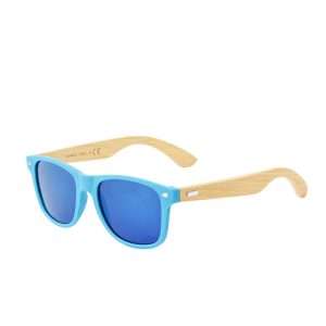 Gafas de sol Ferguson de bambú con protección UV400 y lentes espejo - Klack Europe