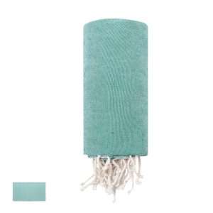 Pareo toalla sostenible de algodón reciclado y RPET 180g/m² - Klack Europe