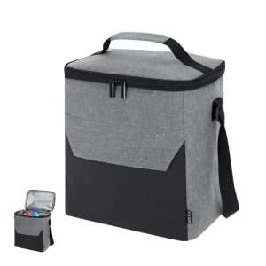 Nevera isotérmica RPET 8L con bandolera ajustable y bolsillo frontal - Klack Europe