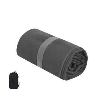 Toalla ultra absorbente 130x80cm en RPET con bolsa de transporte - Klack Europe
