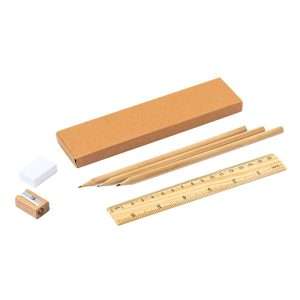 Set de 6 piezas de escritura y dibujo con estuche reciclado - Klack Europe