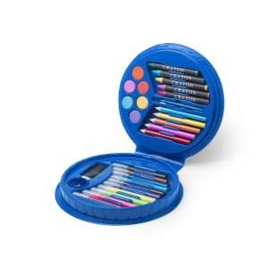 Set Escolar 14 Piezas en Estuche Circular de Colores Brillantes - Klack Europe