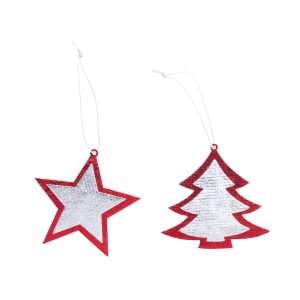 Set de Figuras Navideñas para Colgar con Árbol y Estrella - Klack Europe