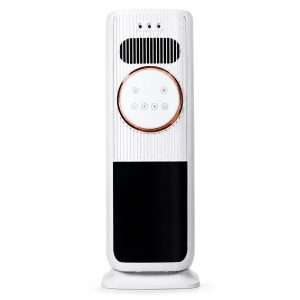 Calefactor Cerámico y Climatizador Klack PTC de Torre 2000W con Mando a Distancia, Humidificador, Ventilador Frío/Calor, Oscilación 180°, Temporizador y Efecto Llama 3D - Klack Europe