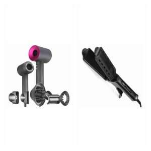Pack Klack Super Hair Dryer y plancha de pelo a vapor: 1 × Secador de pelo profesional KLACK® "Super Hair Dryer" de nueva generación (Versión Completa); 1 × Plancha de Pelo a Vapor Placa Calefactora de Cerámica Profesional KLACK®