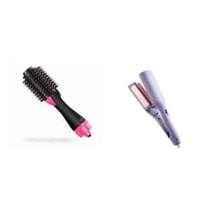 Pack Klack One Step y rizador de ondas francesas: 1 × Cepillo Profesional Klack 3 En 1 Alisador - Secador - Moldeador y Rizador; 1 × Rizador Ondulador de Pelo Klack Ondas Francesas 32 mm con Cerámica, Iones Negativos, 4 Temperaturas y Calentamiento Rápido